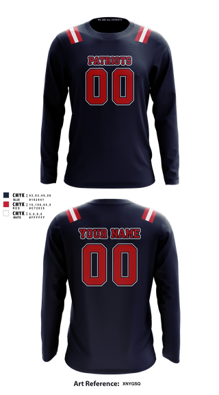 Long Sleeve Performance Shirt, Merrimack Valley Flag Football, Football, Teamtime, Team time, sublimation, custom sports apparel, team uniforms, spirit wear, spiritwear, sports uniforms, custom shirts, team store, custom team store, fundraiser sports, apparel fundraiser