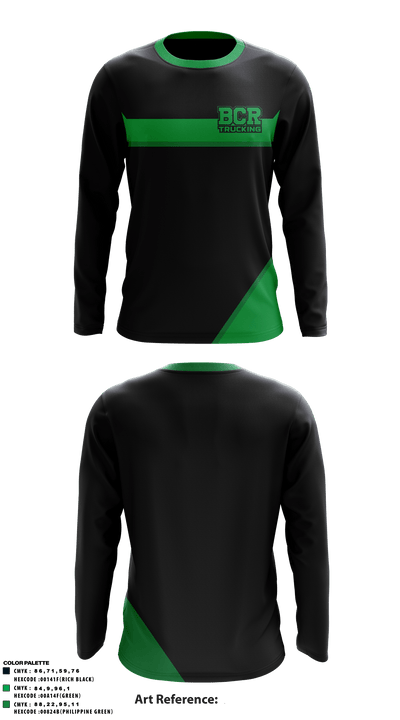 BCR TRUCKING 42106944 Long Sleeve Performance Shirt - 1