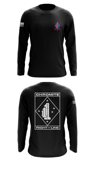 Long Sleeve Performance Shirt, , Marines, Teamtime, Team time, sublimation, custom sports apparel, team uniforms, spirit wear, spiritwear, sports uniforms, custom shirts, team store, custom team store, fundraiser sports, apparel fundraiser