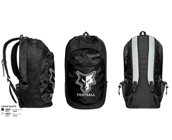 Gear Bag, Waverly-South Shore Coyotes, Football, Teamtime, Team time, sublimation, custom sports apparel, team uniforms, spirit wear, spiritwear, sports uniforms, custom shirts, team store, custom team store, fundraiser sports, apparel fundraiser