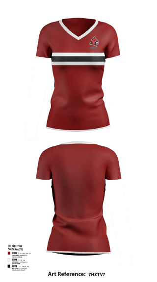 Women's Short Sleeve Vneck Shirt, Concordia University Ann Arbor golf, Golf, Teamtime, Team time, sublimation, custom sports apparel, team uniforms, spirit wear, spiritwear, sports uniforms, custom shirts, team store, custom team store, fundraiser sports, apparel fundraiser