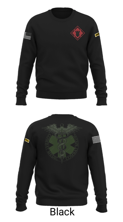 19th Engineer Battalion Aid Station 54166151 Crew Neck Sweatshirt - 9