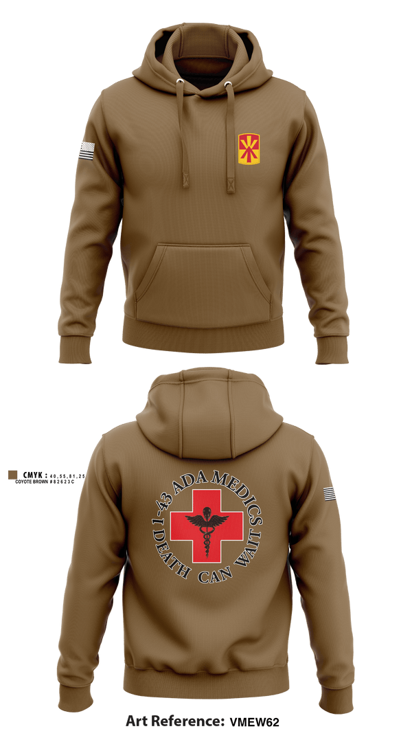 Hoodie, Medics, 1-43 ADA, Army, Teamtime, Team time, sublimation, custom sports apparel, team uniforms, spirit wear, spiritwear, sports uniforms, custom shirts, team store, custom team store, fundraiser sports, apparel fundraiser