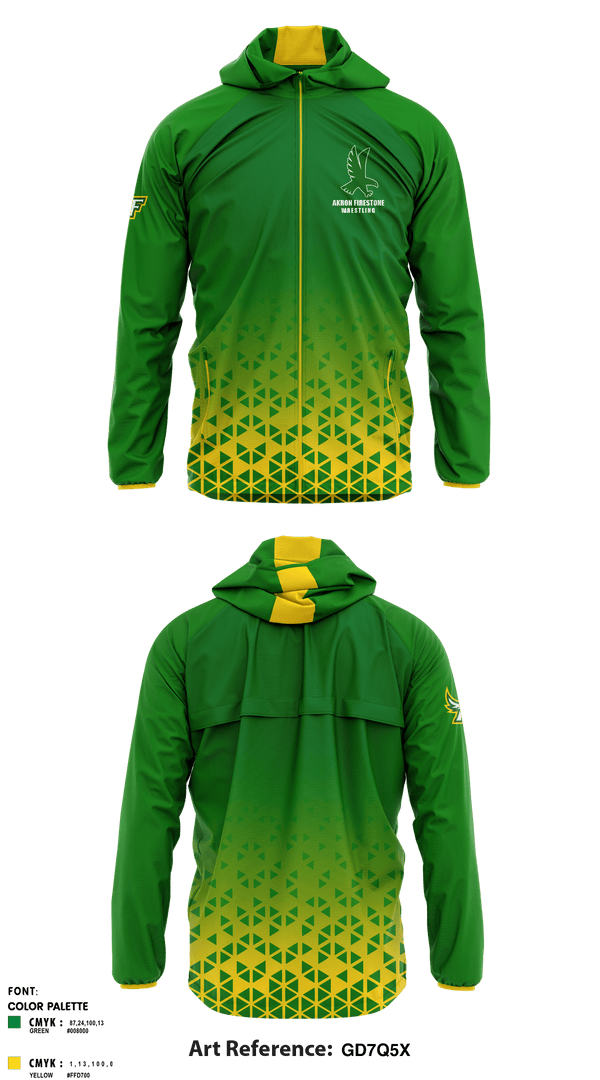 Windbreaker, Akron Firestone High School Wresling, Wrestling, Teamtime, Team time, sublimation, custom sports apparel, team uniforms, spirit wear, spiritwear, sports uniforms, custom shirts, team store, custom team store, fundraiser sports, apparel fundraiser