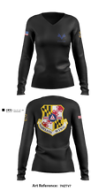 Towson Composite Squadron 17976164 Women's Long Sleeve V-neck Shirt - 1