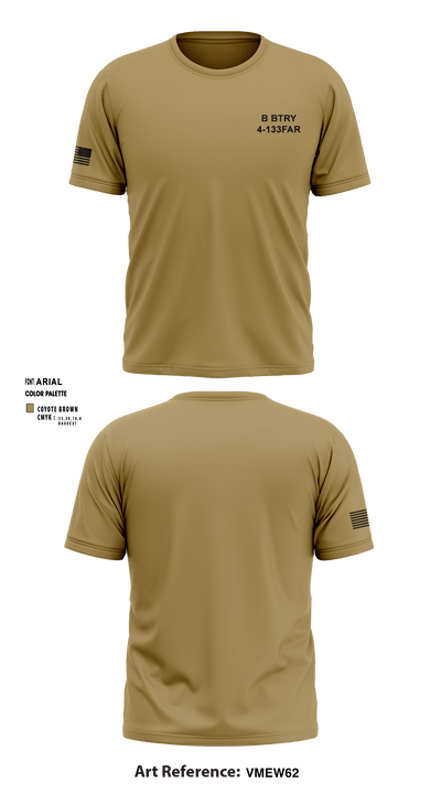 B BTRY 4-133FAR 53074900 Short Sleeve Performance Shirt - 3