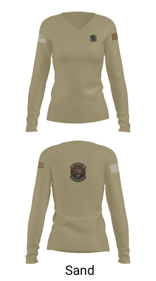 Women's Long Sleeve Vneck Shirt, , Air Force, Teamtime, Team time, sublimation, custom sports apparel, team uniforms, spirit wear, spiritwear, sports uniforms, custom shirts, team store, custom team store, fundraiser sports, apparel fundraiser