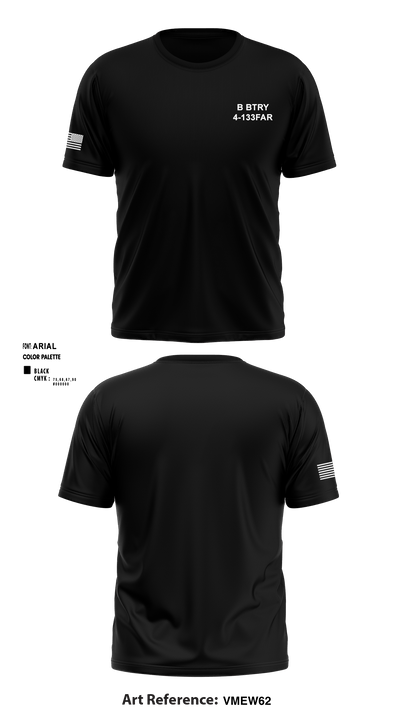 B BTRY 4-133FAR 53074900 Short Sleeve Performance Shirt - 5