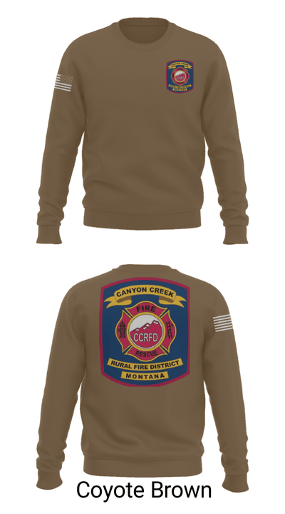 Canyon Creek Rural Fire District 51909217 Crew Neck Sweatshirt - 8
