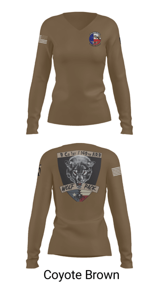 Women's Long Sleeve Vneck Shirt, 449th, Army, Teamtime, Team time, sublimation, custom sports apparel, team uniforms, spirit wear, spiritwear, sports uniforms, custom shirts, team store, custom team store, fundraiser sports, apparel fundraiser