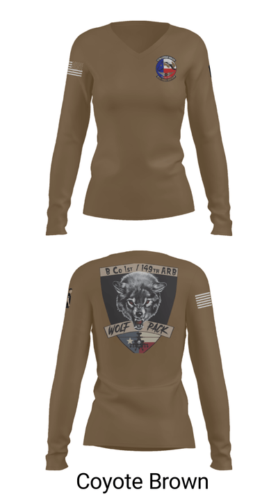 1/149 96639244 Women's Long Sleeve V-neck Shirt - 38