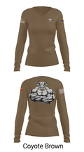 2nd SQD D TRP 6-1CAV 38584664 Women's Long Sleeve V-neck Shirt - 15