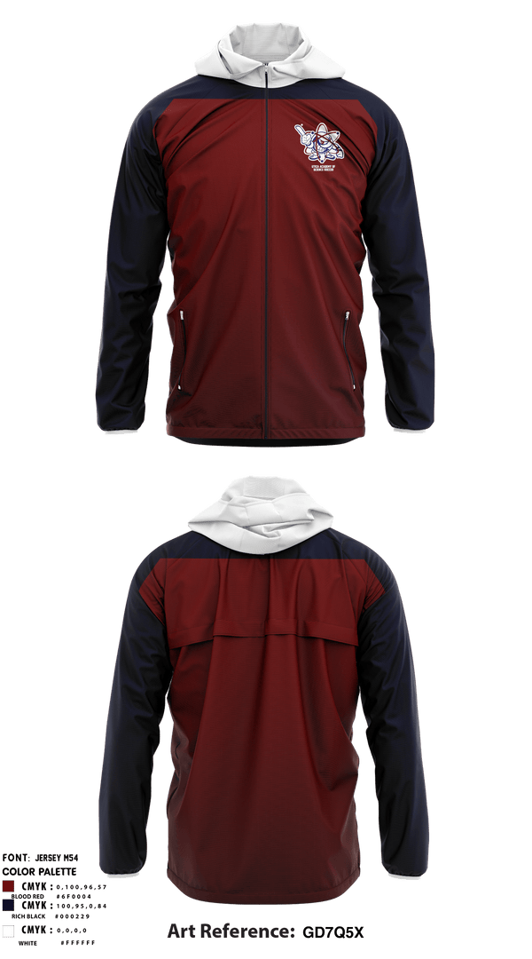 Windbreaker, Utica Academy of Science Charter School Soccer, Men's Soccer, Teamtime, Team time, sublimation, custom sports apparel, team uniforms, spirit wear, spiritwear, sports uniforms, custom shirts, team store, custom team store, fundraiser sports, apparel fundraiser