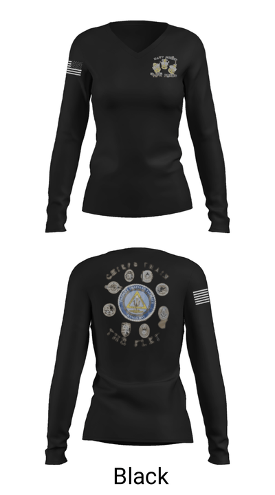 Trident Training Facility Kings Bay 40066174 Women's Long Sleeve V-neck Shirt - 39