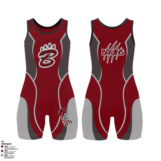 Wrestling Singlet, BRUINS, Wrestling, Teamtime, Team time, sublimation, custom sports apparel, team uniforms, spirit wear, spiritwear, sports uniforms, custom shirts, team store, custom team store, fundraiser sports, apparel fundraiser