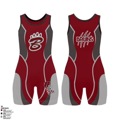 Wrestling Singlet, BRUINS, Wrestling, Teamtime, Team time, sublimation, custom sports apparel, team uniforms, spirit wear, spiritwear, sports uniforms, custom shirts, team store, custom team store, fundraiser sports, apparel fundraiser