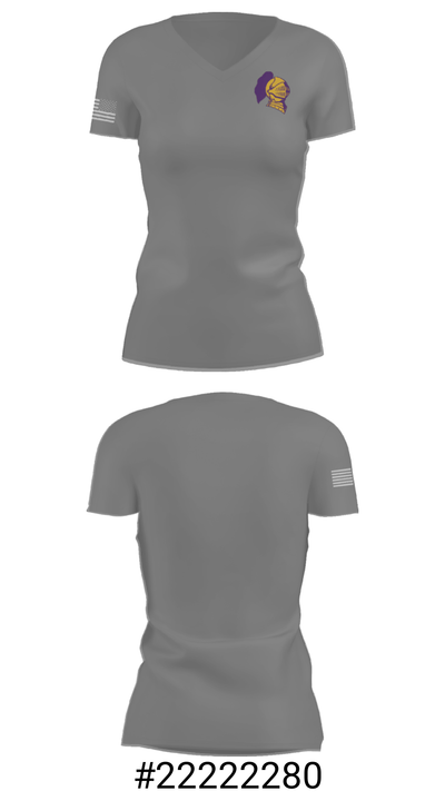 Chicago Christian High School Soccer 59945752 Women's Short Sleeve V-neck Shirt - 17