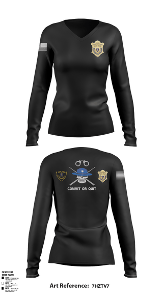 Women's Long Sleeve Vneck Shirt, , Police, Teamtime, Team time, sublimation, custom sports apparel, team uniforms, spirit wear, spiritwear, sports uniforms, custom shirts, team store, custom team store, fundraiser sports, apparel fundraiser