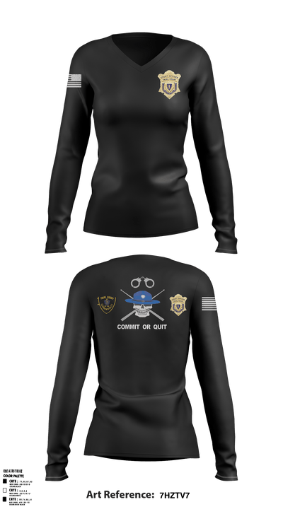MTCOC 14 19408867 Women's Long Sleeve V-neck Shirt - 1