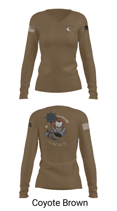 Mobile unit 2 64041633 Women's Long Sleeve V-neck Shirt - 37
