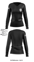 Shalom Austin Security 6197211 Women's Long Sleeve V-neck Shirt - 3