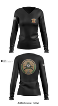 Weapons Training Battalion 3430348 Women's Long Sleeve V-neck Shirt - 3