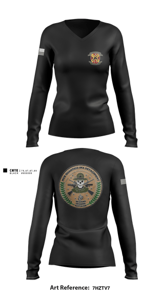 Women's Long Sleeve Vneck Shirt, , Army, Teamtime, Team time, sublimation, custom sports apparel, team uniforms, spirit wear, spiritwear, sports uniforms, custom shirts, team store, custom team store, fundraiser sports, apparel fundraiser