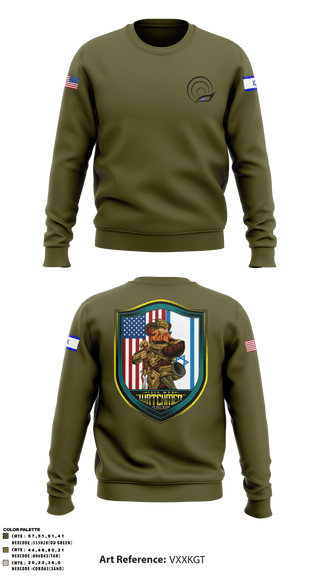 Crew Neck Sweatshirt, , Army, Teamtime, Team time, sublimation, custom sports apparel, team uniforms, spirit wear, spiritwear, sports uniforms, custom shirts, team store, custom team store, fundraiser sports, apparel fundraiser