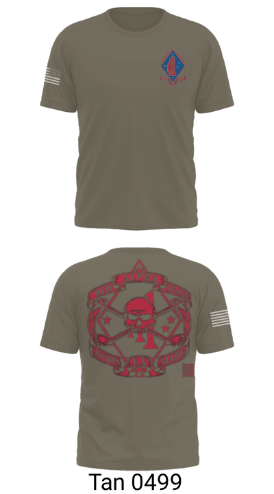1/1 Alpha Company "Red Death" 93413516 Short Sleeve Performance Shirt - 35