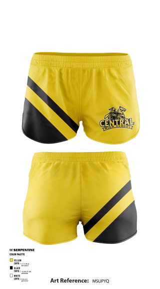 Women's Shorts, Central High School, School Spirit Store, Teamtime, Team time, sublimation, custom sports apparel, team uniforms, spirit wear, spiritwear, sports uniforms, custom shirts, team store, custom team store, fundraiser sports, apparel fundraiser