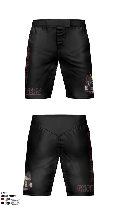 BATTLEGROUND WRESTLING 37344542 Fight Shorts - 3