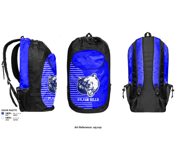 Gear Bag, Sylvan Hills Middle School Basketball, Women's Basketball, Teamtime, Team time, sublimation, custom sports apparel, team uniforms, spirit wear, spiritwear, sports uniforms, custom shirts, team store, custom team store, fundraiser sports, apparel fundraiser