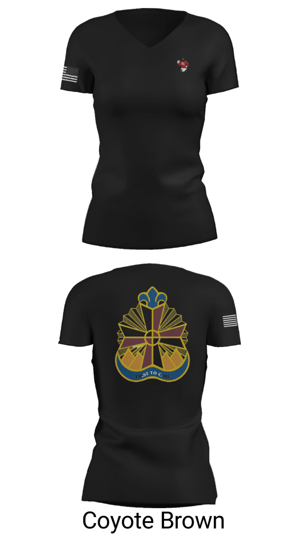 Women's Short Sleeve Vneck Shirt, , Army, Teamtime, Team time, sublimation, custom sports apparel, team uniforms, spirit wear, spiritwear, sports uniforms, custom shirts, team store, custom team store, fundraiser sports, apparel fundraiser