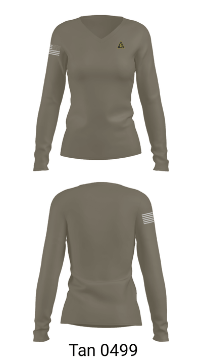 B Co 2-1 SFG(A) 83464098 Women's Long Sleeve V-neck Shirt - 39
