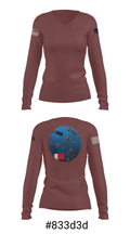 2U2 7410050 Women's Long Sleeve V-neck Shirt - 37