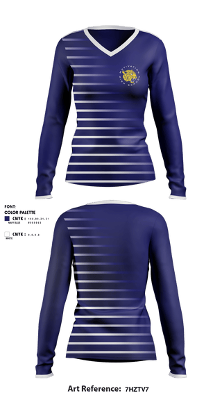 Women's Long Sleeve Vneck Shirt, Motivation High School, Spirit Store, Teamtime, Team time, sublimation, custom sports apparel, team uniforms, spirit wear, spiritwear, sports uniforms, custom shirts, team store, custom team store, fundraiser sports, apparel fundraiser