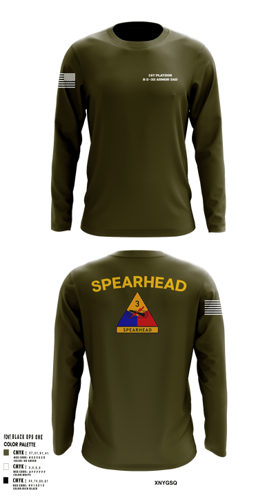 Turtle Platoon 38515610 Long Sleeve Performance Shirt - 1