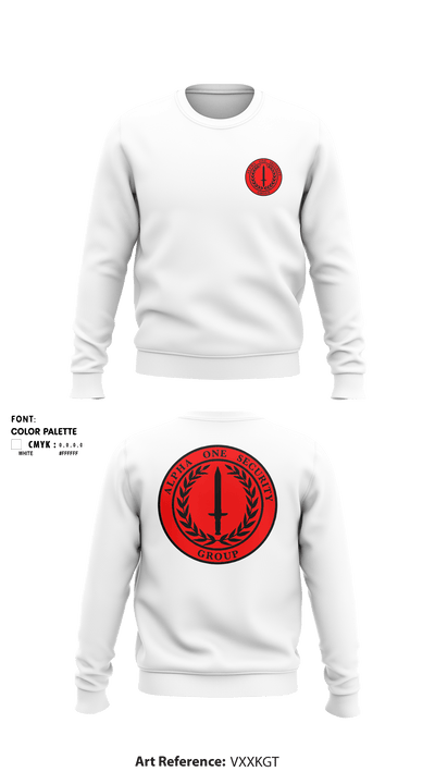 Alpha One Security Group 81233537 Crew Neck Sweatshirt - 8