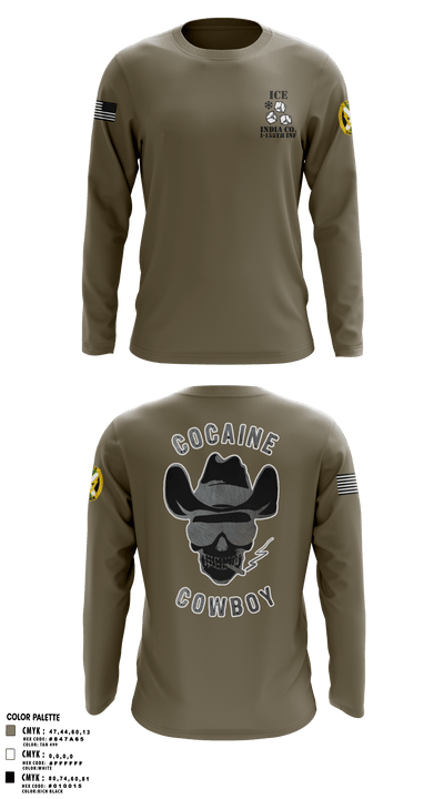 India Co 88933123 Long Sleeve Performance Shirt - 7