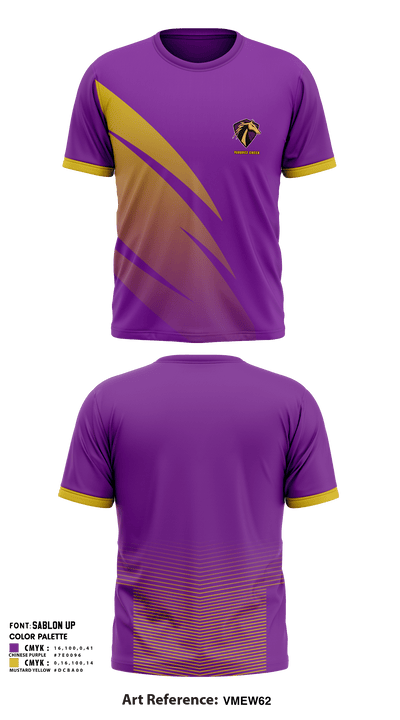 Vasquez High School Cheer 59032683 Short Sleeve Performance Shirt - 1