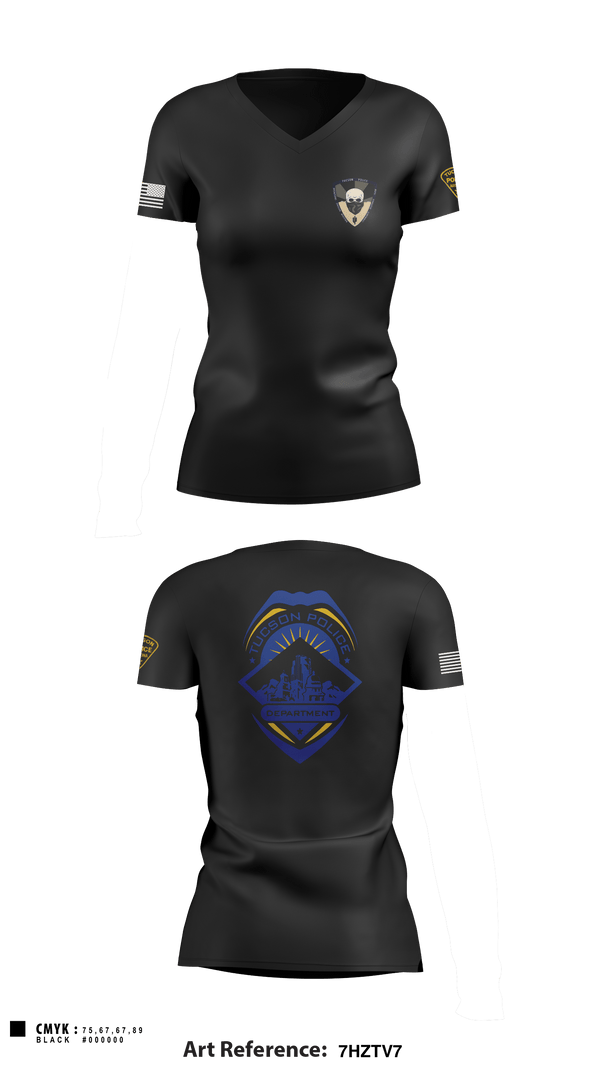 Women's Short Sleeve Vneck Shirt, , Police, Teamtime, Team time, sublimation, custom sports apparel, team uniforms, spirit wear, spiritwear, sports uniforms, custom shirts, team store, custom team store, fundraiser sports, apparel fundraiser