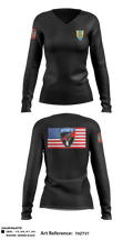 1-5 FA 10871726 Women's Long Sleeve V-neck Shirt - 2
