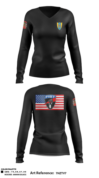 Women's Long Sleeve Vneck Shirt, , Army, Teamtime, Team time, sublimation, custom sports apparel, team uniforms, spirit wear, spiritwear, sports uniforms, custom shirts, team store, custom team store, fundraiser sports, apparel fundraiser