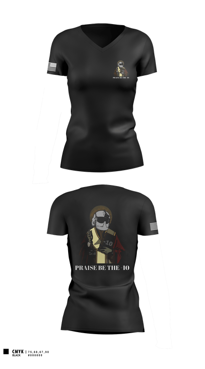 Cannibals 49755658 Women's Short Sleeve V-neck Shirt - 1