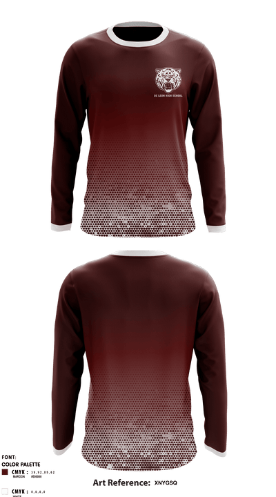 De Leon High School 94724304 Long Sleeve Performance Shirt - 1