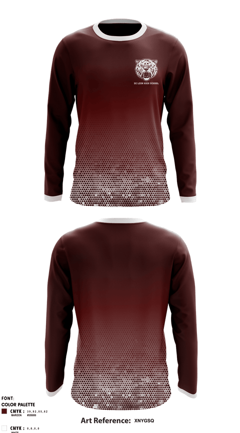 Long Sleeve Performance Shirt, De Leon High School, Spirit Store, Teamtime, Team time, sublimation, custom sports apparel, team uniforms, spirit wear, spiritwear, sports uniforms, custom shirts, team store, custom team store, fundraiser sports, apparel fundraiser