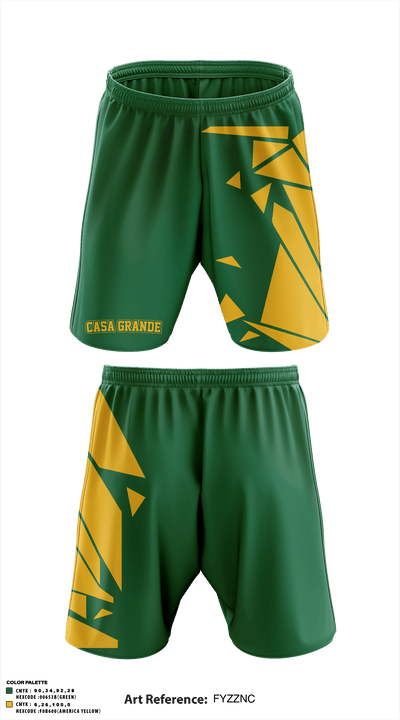 Casa Grande Middle School 65197556 Athletic Shorts With Pockets - 1