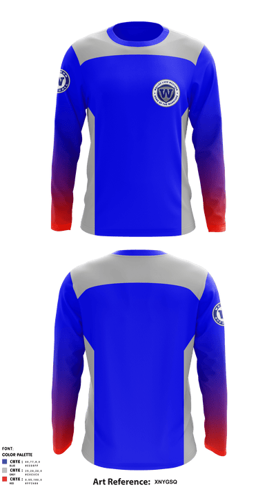 Walled Lake Western High School Softball 66956614 Long Sleeve Performance Shirt - 1