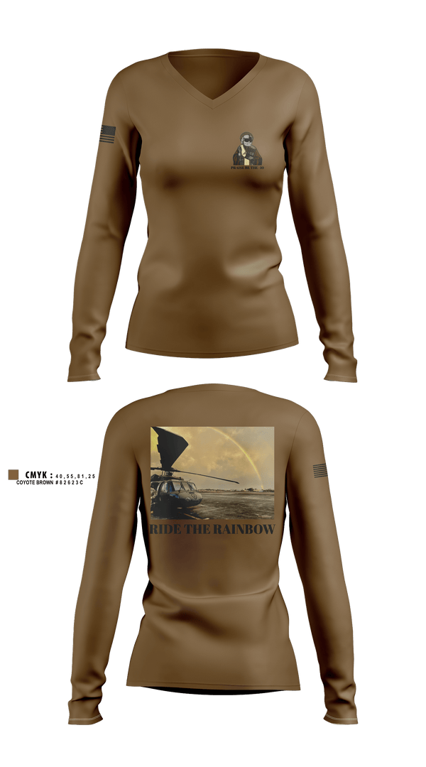 Women's Long Sleeve Vneck Shirt, Cannibals, Army, Teamtime, Team time, sublimation, custom sports apparel, team uniforms, spirit wear, spiritwear, sports uniforms, custom shirts, team store, custom team store, fundraiser sports, apparel fundraiser