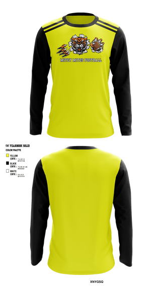 Long Sleeve Performance Shirt, Mitey Mites, Football, Teamtime, Team time, sublimation, custom sports apparel, team uniforms, spirit wear, spiritwear, sports uniforms, custom shirts, team store, custom team store, fundraiser sports, apparel fundraiser